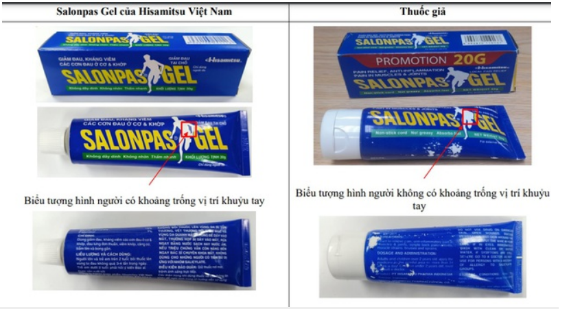 Bộ Y tế cảnh báo thuốc Salonpas Gel giả bán tràn lan trên mạng xã hội 